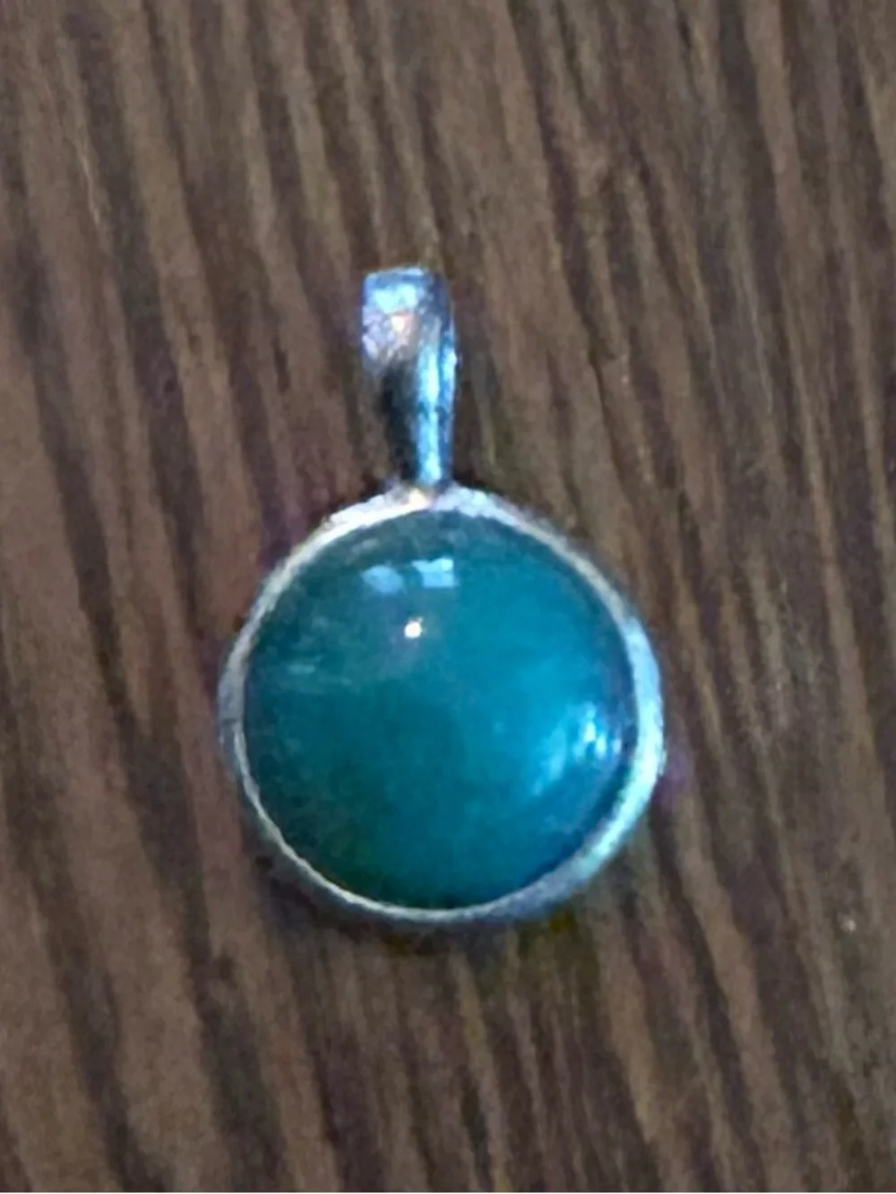 Air & Anchor Jade Colored Sterling Silver Necklace Pendant